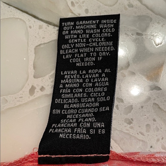 Zac & Rachel V-Neck Coral and White Blouse - Picture 10 of 10